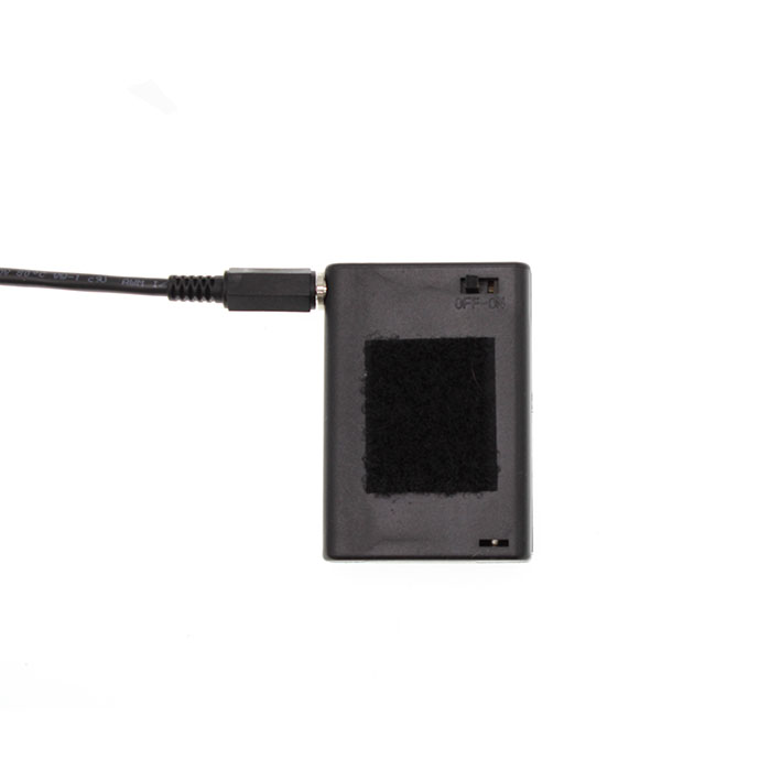 Pannlampa LED-ljus lättvikt fokuserbar med AA-batteribox