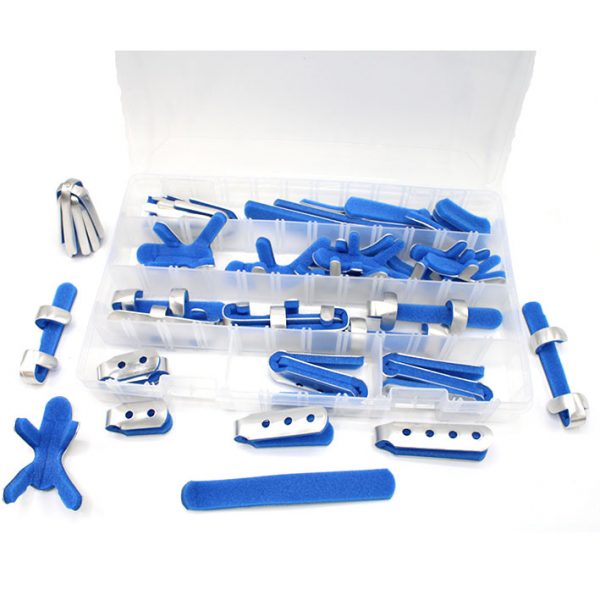 Kit med olika fingerskenor låda med 45st