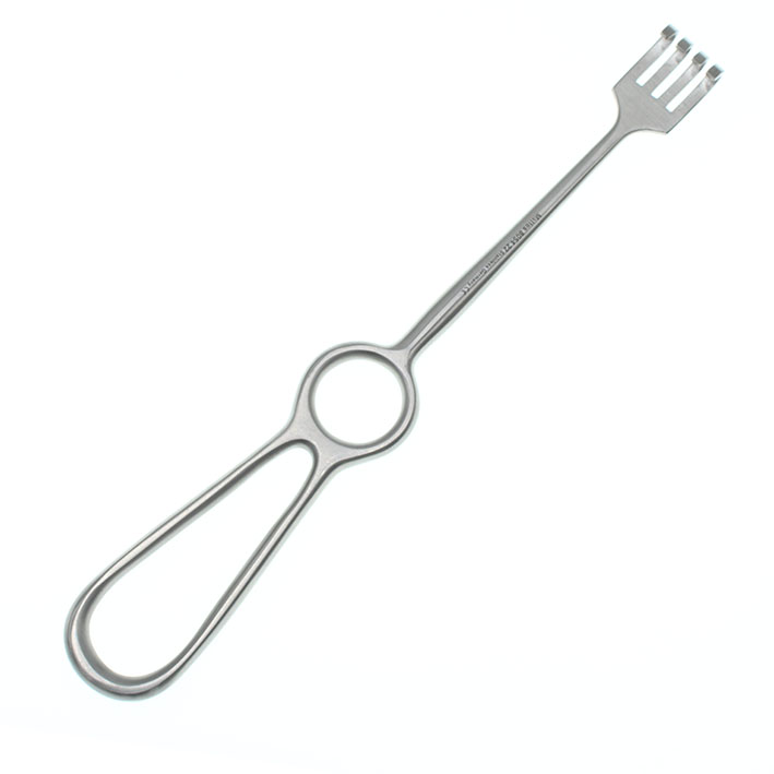 Sårhake Volkmann 4-kloig trubbig 22cm