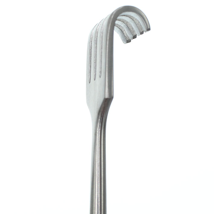 Sårhake Volkmann 4-kloig trubbig 22cm