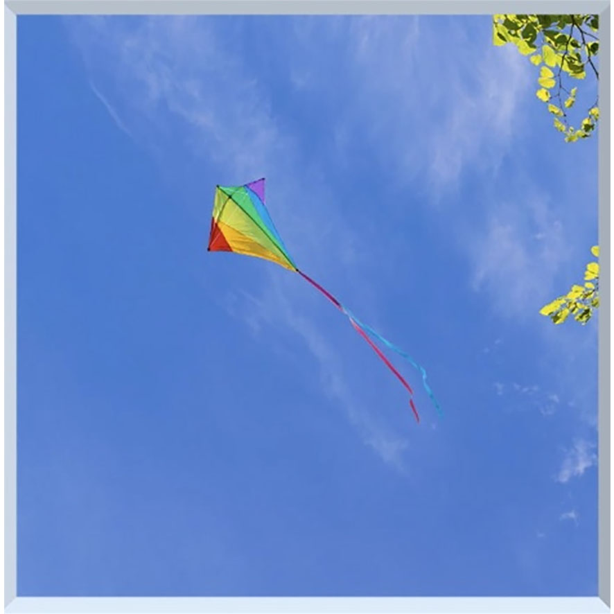 Skytak LED-belysning 60x60cm med himmelsmotiv