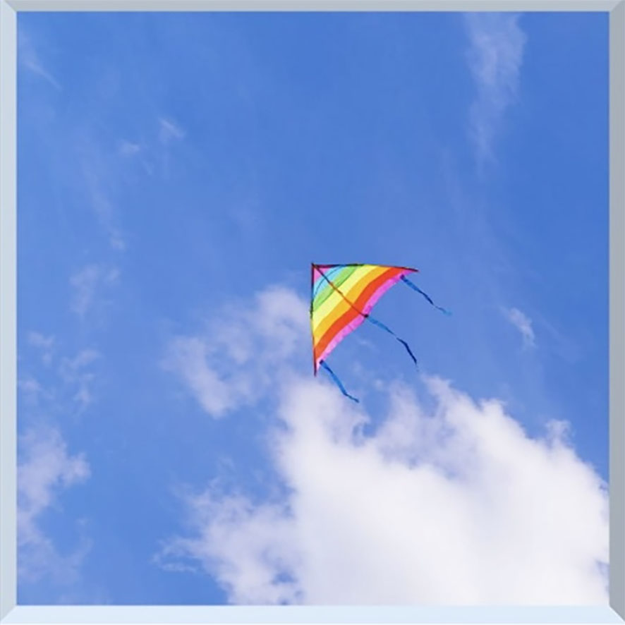 Skytak LED-belysning 60x60cm med himmelsmotiv
