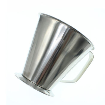 Litermått med fot 1 liter slutet handtag rostfritt