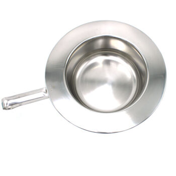 Bäcken med bandhandtag runt utan lock rostfri 310mm