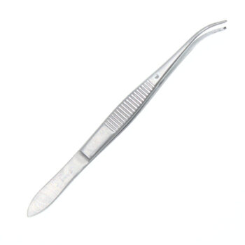 Pincett Iris Graefe med klo 1x2 böjd 10cm