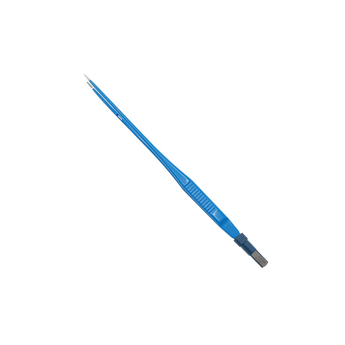 Pincett bipolär rak 1 mm i spets längd 220mm