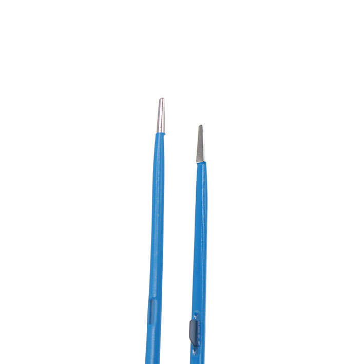 Pincett bipolär rak 1 mm i spets längd 220mm