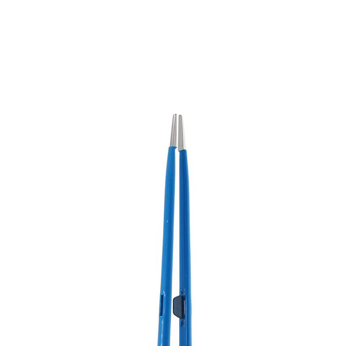 Pincett bipolär rak 1 mm i spets längd 220mm