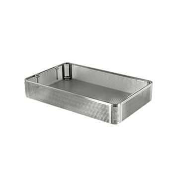 Korg sterilisation rostfritt stål utan lock 405x253x31mm