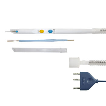 Engångshandtag med spatelelektrod 2 knappar 3m kabel rökutsug Ø 2,4mm 10st