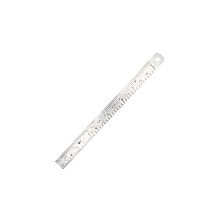 Kirurglinjal rostfritt stål bredd 13mm 15cm
